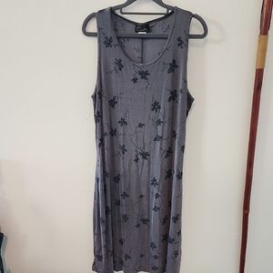 90s Vintage Floral Midi Dress